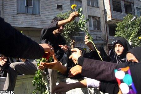 مراسم تشییع وخاکسپاری در دانشکده فنی دخترانه شریعتی