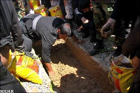 مراسم تشییع وخاکسپاری در دانشکده فنی دخترانه شریعتی