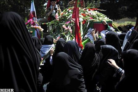 تشییع وخاکسپاری شهدای گمنام در استان البرز