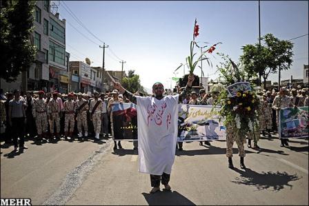 تشییع وخاکسپاری شهدای گمنام در استان البرز