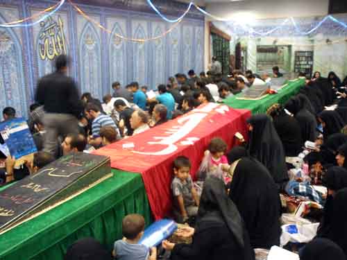 شب های قدر درجوار مزار شهدای گمنام مهدیه امام حسن مجتبی (ع)