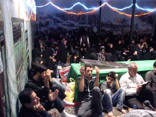 شب های قدر درجوار مزار شهدای گمنام مهدیه امام حسن مجتبی (ع)