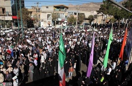 تشییع و خاکسپاری شهیدان گمنام دفاع مقدس در استان ایلام