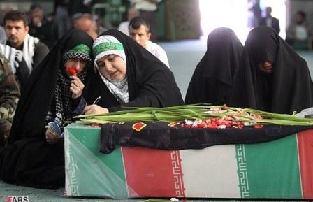 تشییع و خاکسپاری دوشهید گمنام در سازمان جغرافیایی