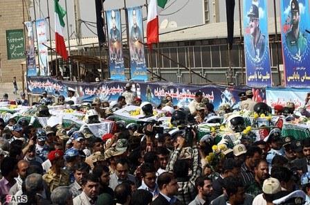 مراسم تبادل پیکرهای جنگ تحمیلی در شلمچه