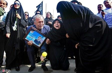 مراسم تبادل پیکرهای جنگ تحمیلی در شلمچه