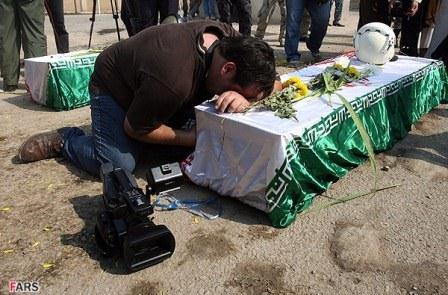 مراسم تبادل پیکرهای جنگ تحمیلی در شلمچه