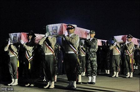 تشییع شهدا در حرم رضوی