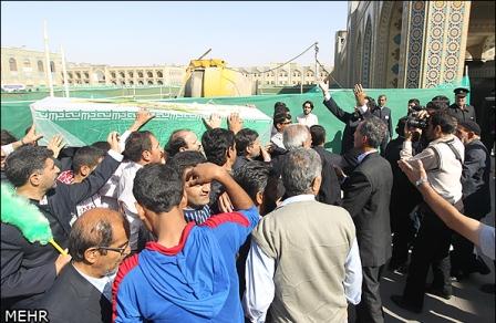 تشییع شهدا در حرم رضوی