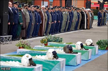 تشییع شهدای نیروی هوایی ارتش