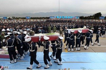 تشییع شهدای نیروی هوایی ارتش