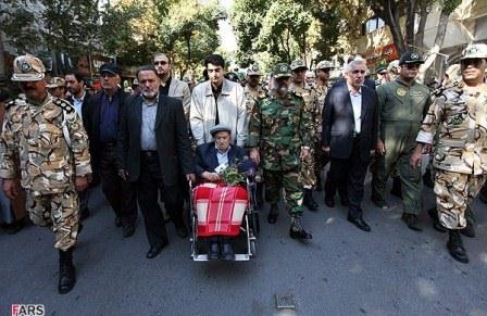 مراسم تشییع سرلشگر خلبان شهید قدرت الله کیانجو در اصفهان