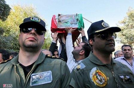 مراسم تشییع سرلشگر خلبان شهید قدرت الله کیانجو در اصفهان