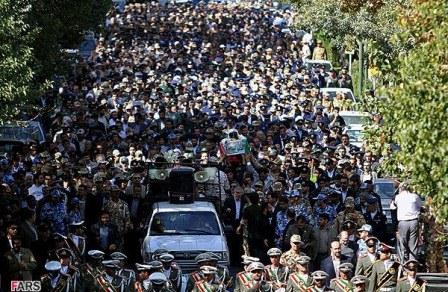 مراسم تشییع سرلشگر خلبان شهید قدرت الله کیانجو در اصفهان
