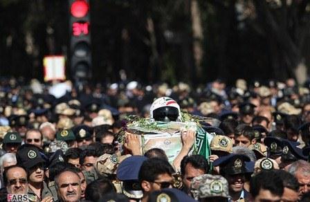 مراسم تشییع سرلشگر خلبان شهید قدرت الله کیانجو در اصفهان