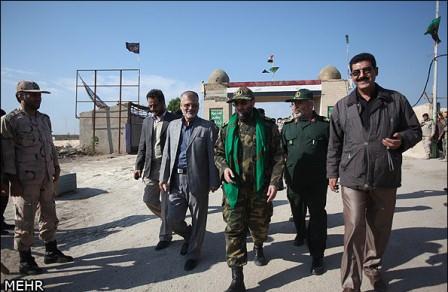 مراسم تبادل شهدا جنگ هشت ساله در شلمچه