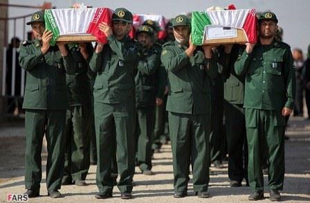 مراسم تبادل شهدا جنگ هشت ساله در شلمچه