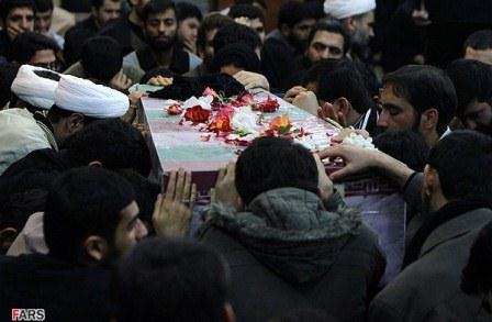 وداع طلاب مدرسه معصومین قم با شهدا