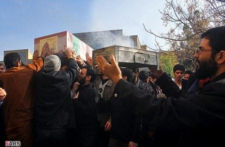 وداع طلاب مدرسه معصومین قم با شهدا