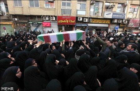 تشییع سه شهید گمنام درقم