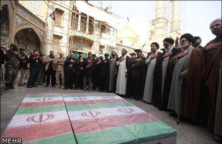 تشییع سه شهید گمنام درقم