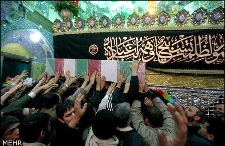 تشییع سه شهید گمنام درقم