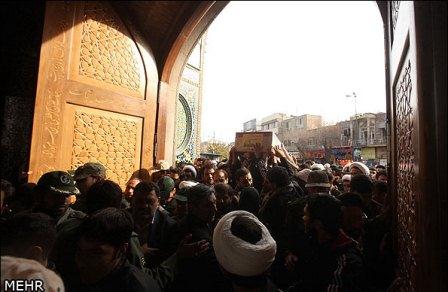 تشییع سه شهید گمنام درقم