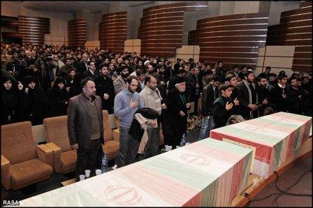 مراسم وداع با شهدا گمنام در مشهد مقدس