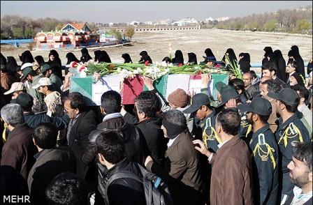 تشییع شهدای گمنام در اصفهان