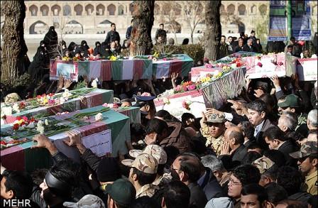 تشییع شهدای گمنام در اصفهان