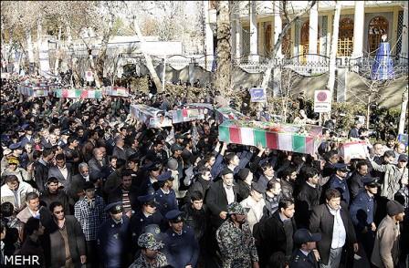 تشییع شهدای گمنام در اصفهان