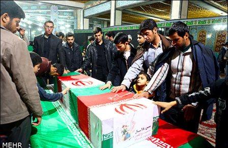 تشییع شهدای گمنام در یزد