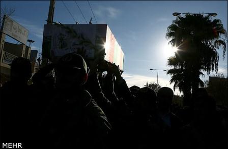 تشییع شهدای گمنام در یزد