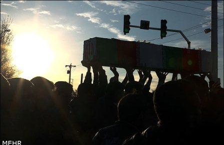 تشییع شهدای گمنام در یزد