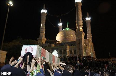 تشییع شهید گمنام در بندر عباس