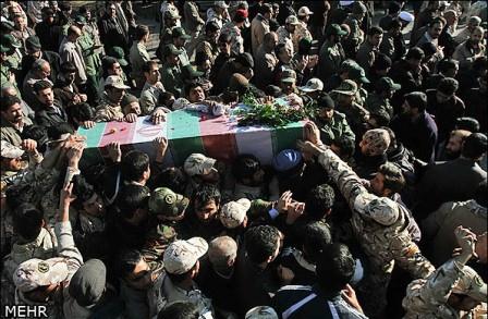 تشییع شهید گمنام در قزوین