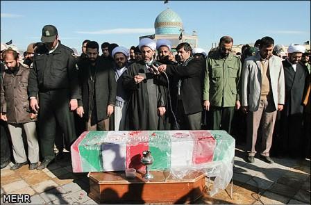 تشییع شهید گمنام در قزوین