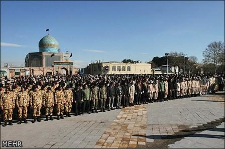 تشییع شهید گمنام در قزوین