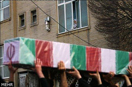 تشییع پیکر شهید دفاع مقدس محمود مهاجر