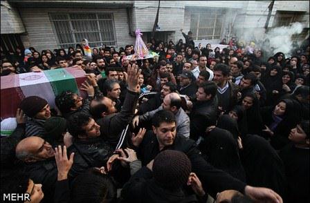 تشییع پیکر شهید دفاع مقدس محمود مهاجر