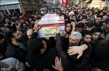 تشییع پیکر شهید دفاع مقدس محمود مهاجر