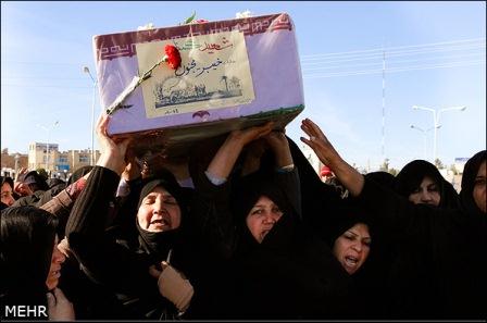 تشییع شهدای گمنام در گناباد