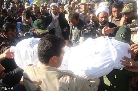 تشییع شهدای گمنام در درمیان بجنورد