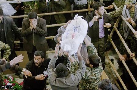 تشییع شهدای گمنام در قائم شهر