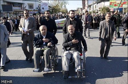 تشییع شهدای گمنام در قائم شهر