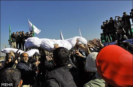 تشییع شهدای گمنام در همدان