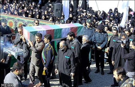 تشییع شهدای گمنام در همدان