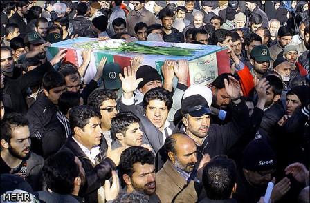 تشییع شهدای گمنام در همدان