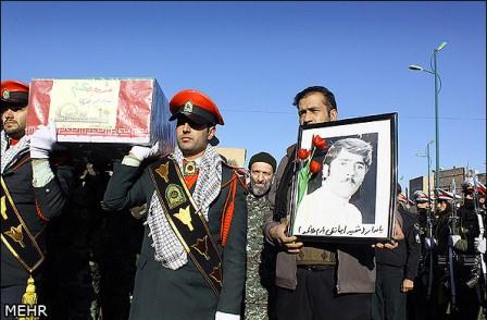 تشییع شهدای گمنام در همدان