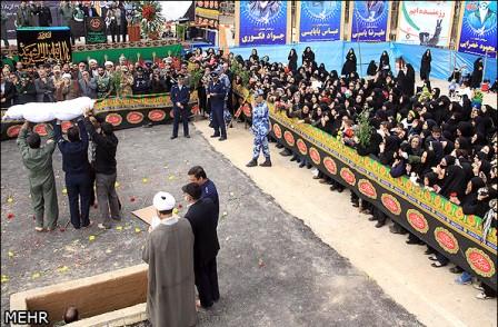 تشییع شهدای گمنام در شیراز